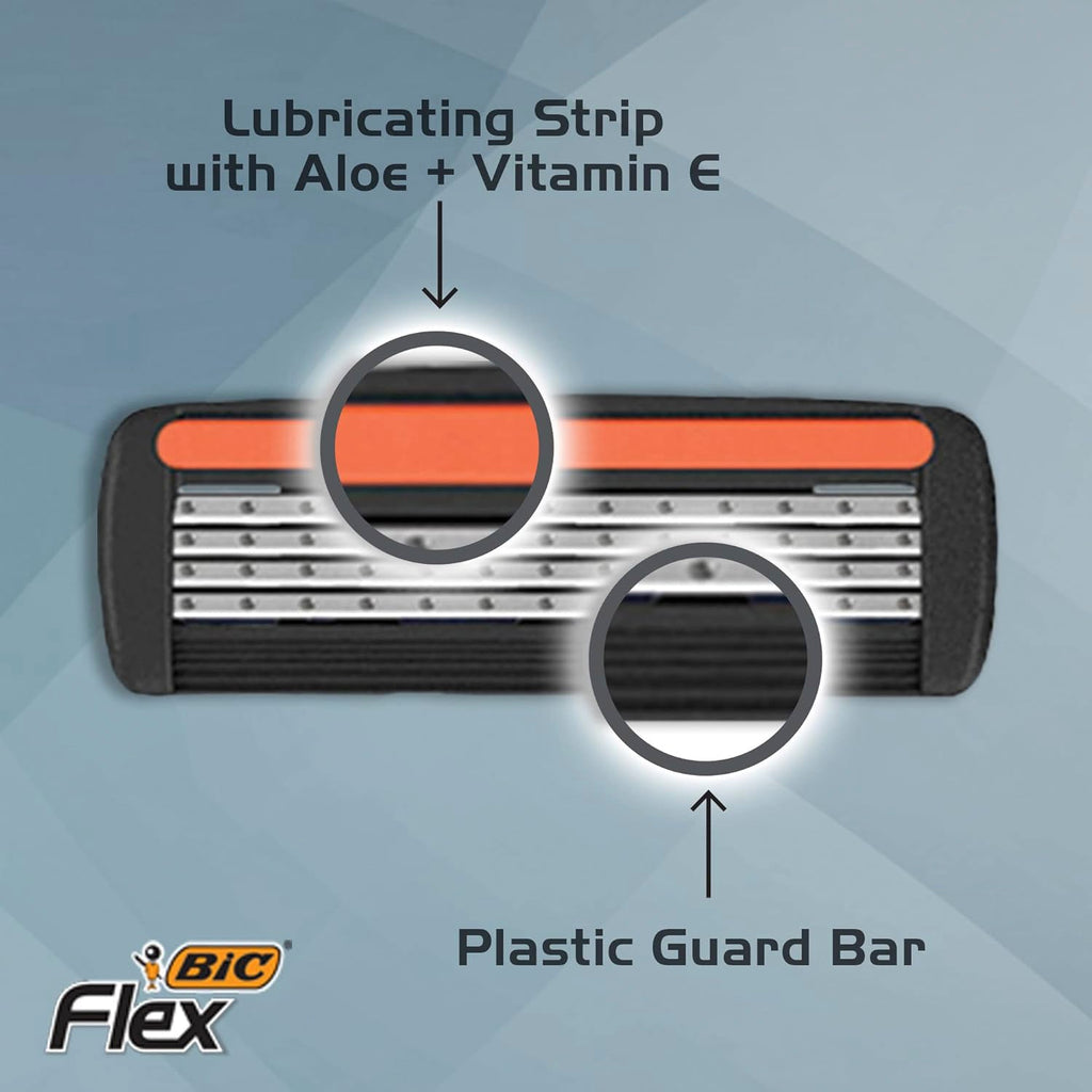 Bic Hybrid Flex 4 Titanium 1 Handle with 8 Blades Value Pack - ikatehouse