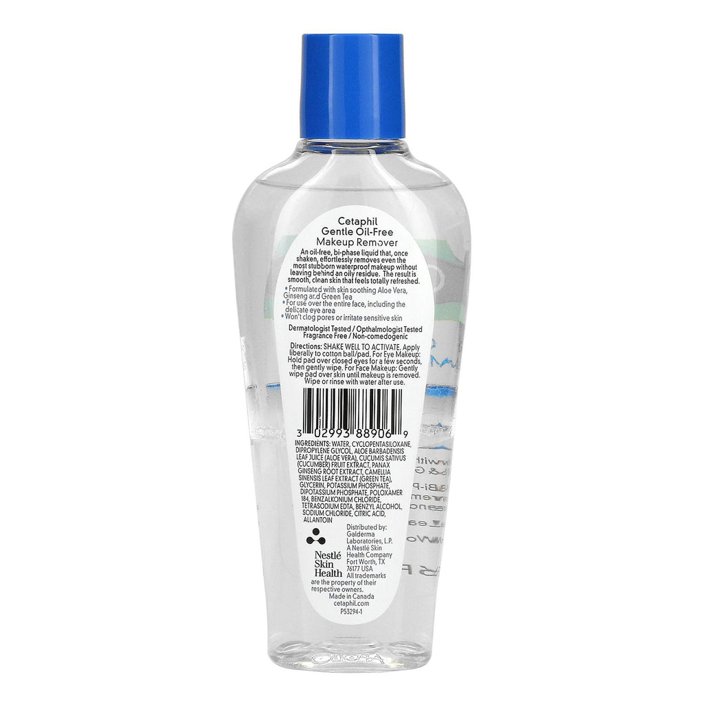 Cetaphil Gentle Waterproof Makeup Remover 6oz - ikatehouse