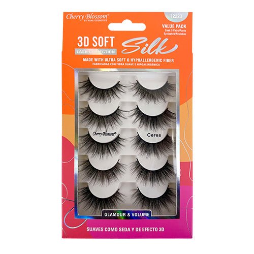 Red Cherry False Eyelashes #747 M – 3 Paar, Natürliche Wimpern Für Einen Glamourösen Look, Wiederverwendbar