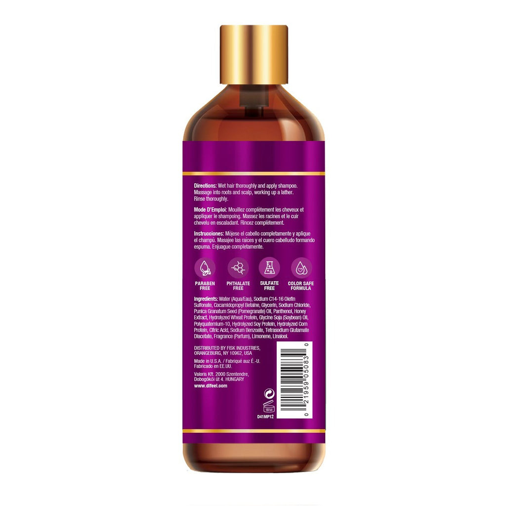 Difeel Pomegranate & Manuka Honey Shampoo 12oz/354.9ml - ikatehouse