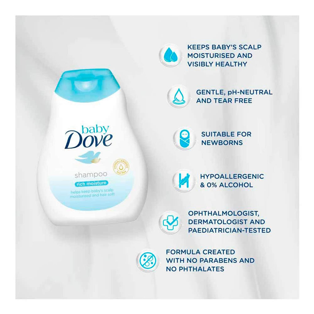 Dove Baby Shampoo Rich Moisture 6.76oz/ 200ml - ikatehouse