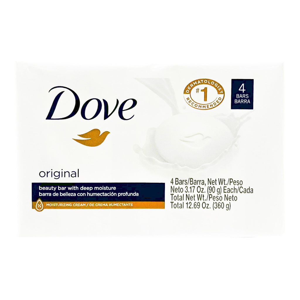 Dove Bar Soap 4pk 3.17oz/ 90g - ikatehouse