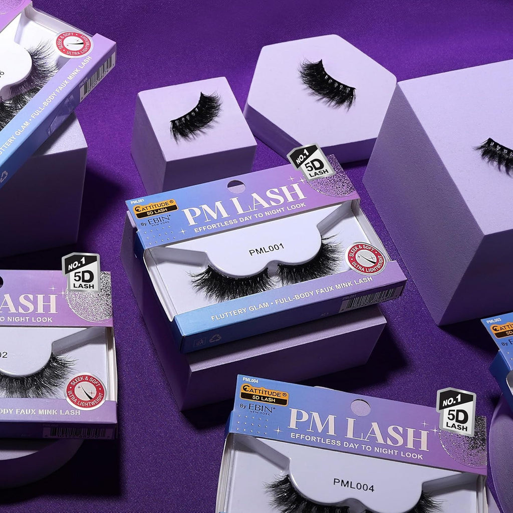 Ebin New York Cattitude 5D PM Lashes - ikatehouse