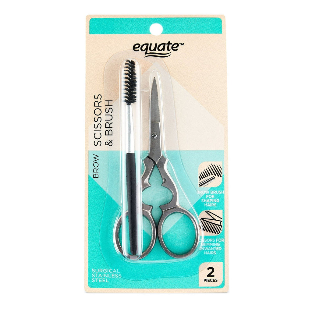 Equate Brow Thinning Scissors and Brush Grooming Set - ikatehouse