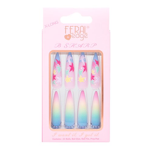 Feral Edge B Sharp X - Long Nails 24 Nails - ikatehouse