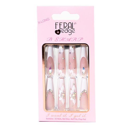 Feral Edge B Sharp X - Long Nails 24 Nails - ikatehouse