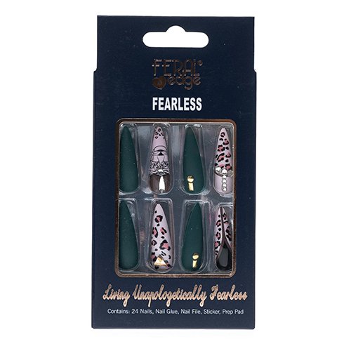 Feral Edge Fearless Long Nails 24 Nails - ikatehouse