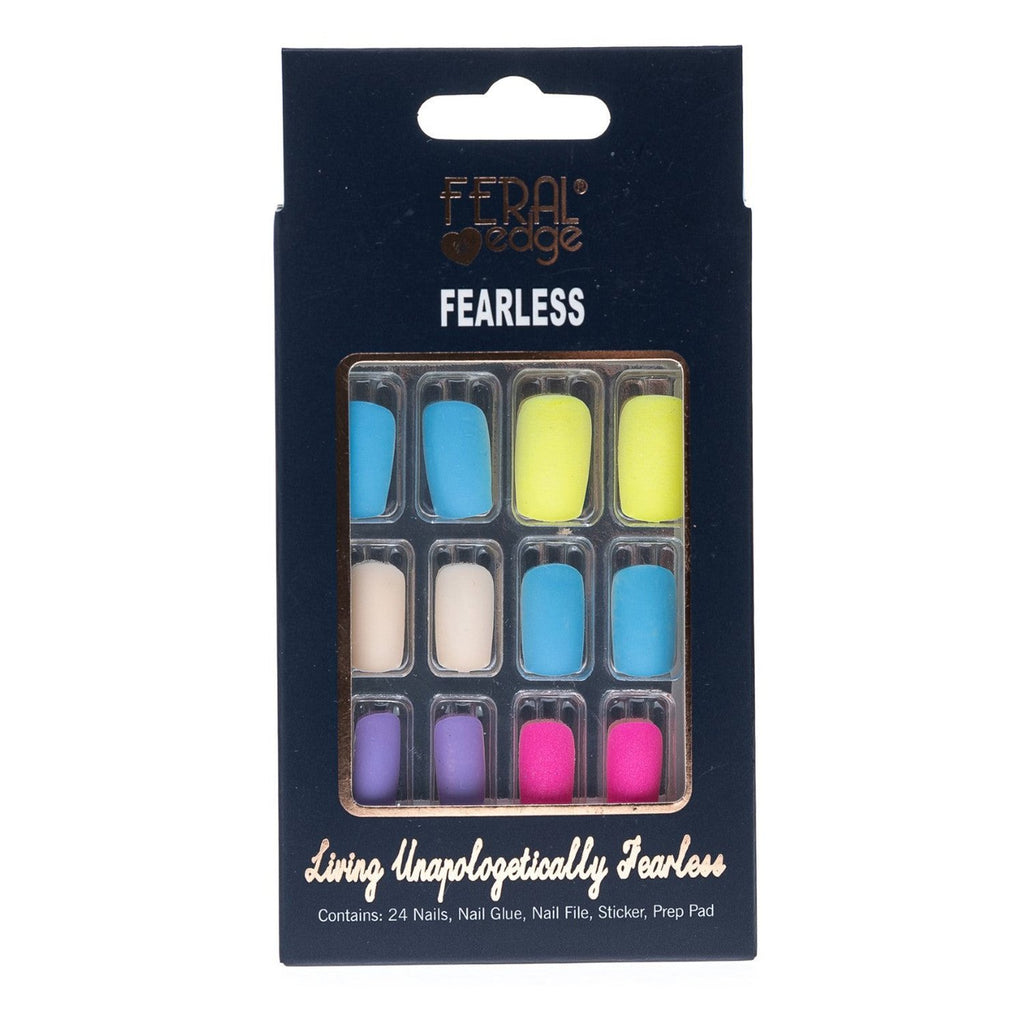 Feral Edge Fearless Long Nails 24 Nails - ikatehouse