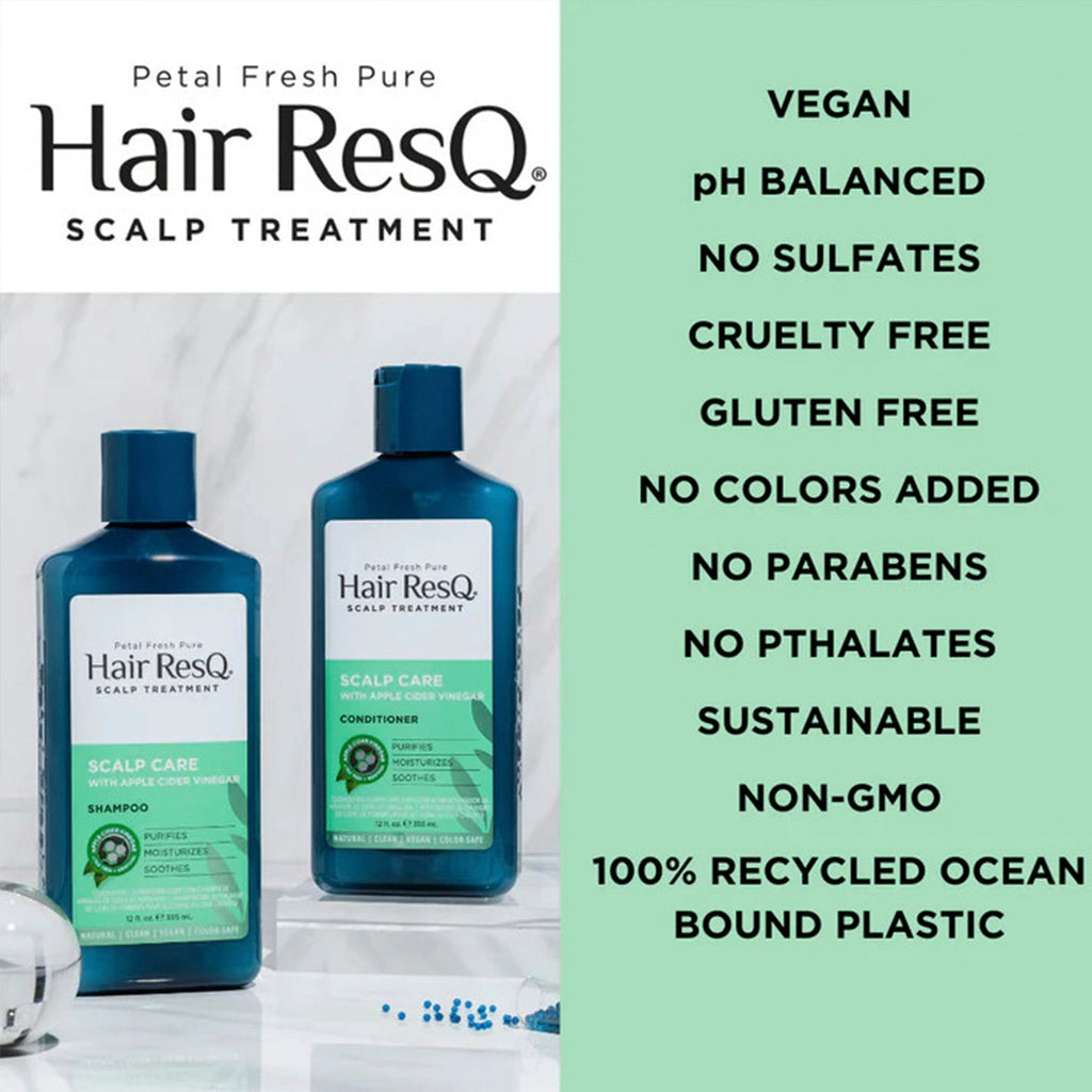 Hair ResQ Scalp Care with Apple Cider Vinegar Shampoo 12oz/355ml - ikatehouse