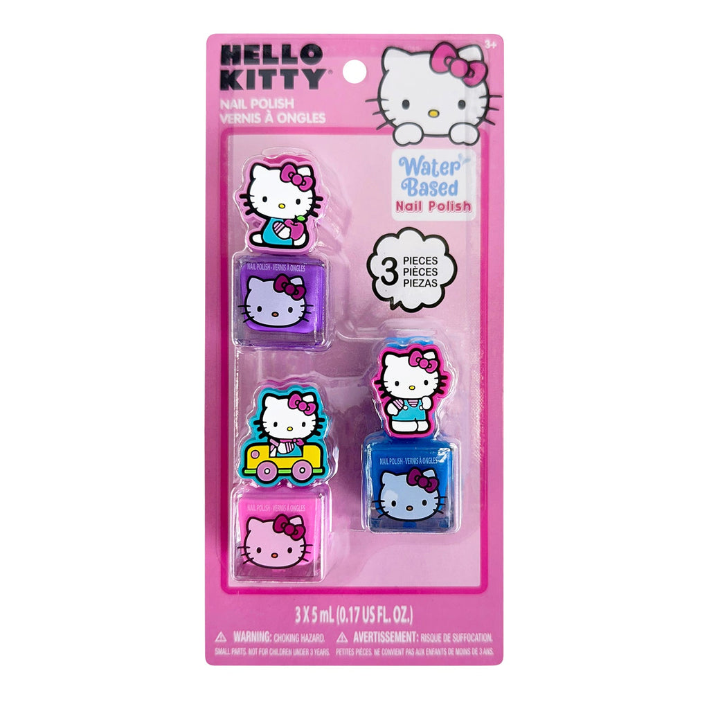 Hello Kitty Nail Polish 3pcs Kit - ikatehouse