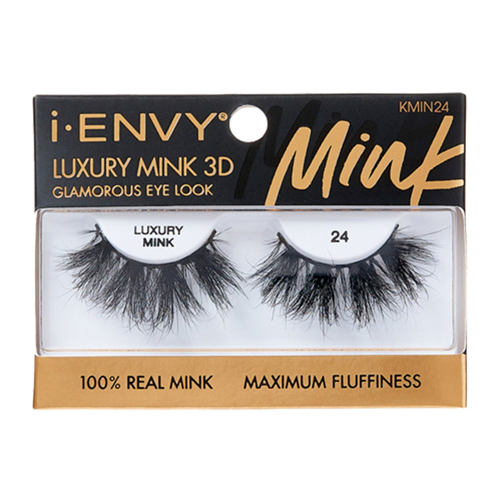 i Envy 100% Real Luxury Mink 3D Multi - Angle Curl Maximum Fluffiness Eyelashes 25mm - ikatehouse