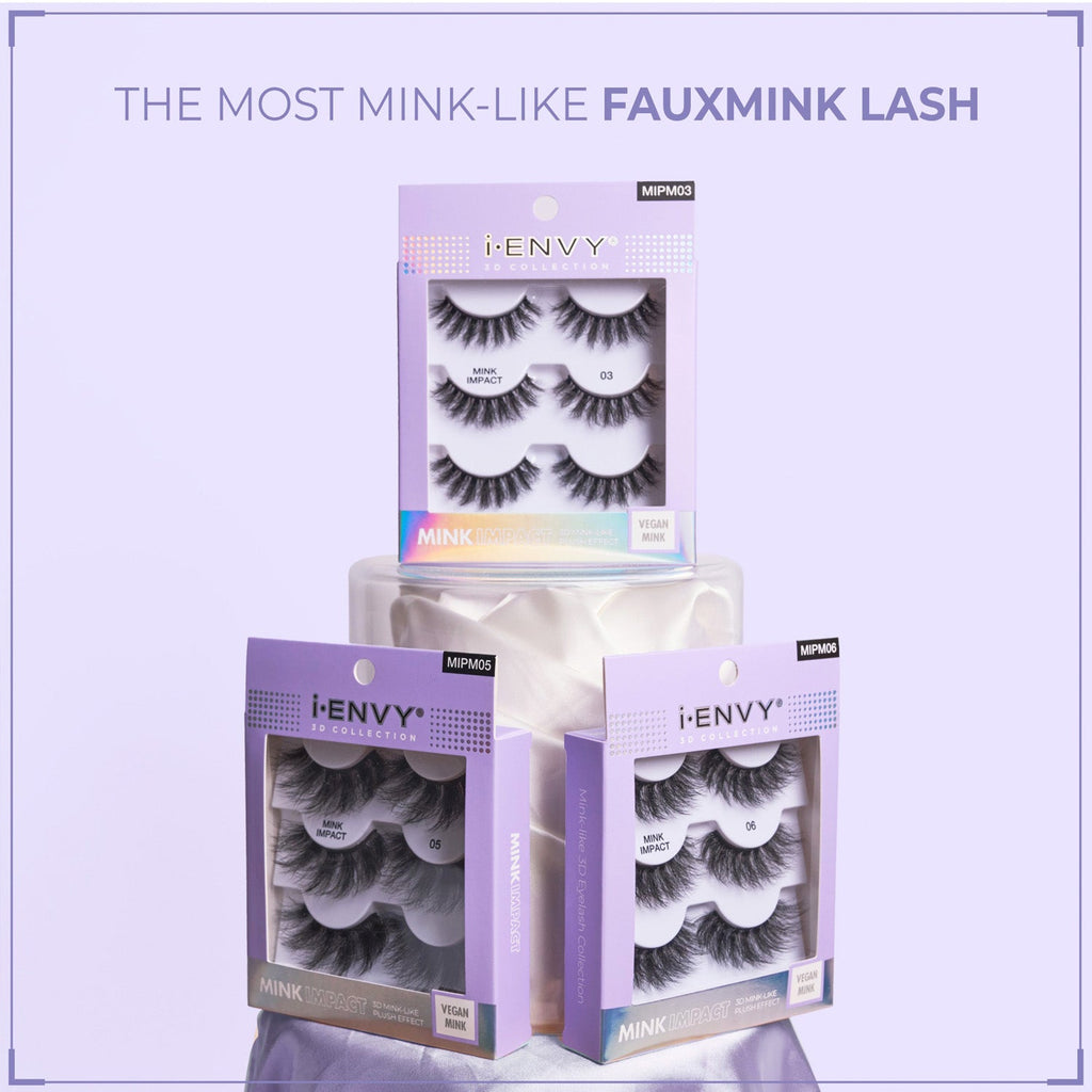 I Envy Mink Impact Multipack Vegan Strip Lashes - ikatehouse