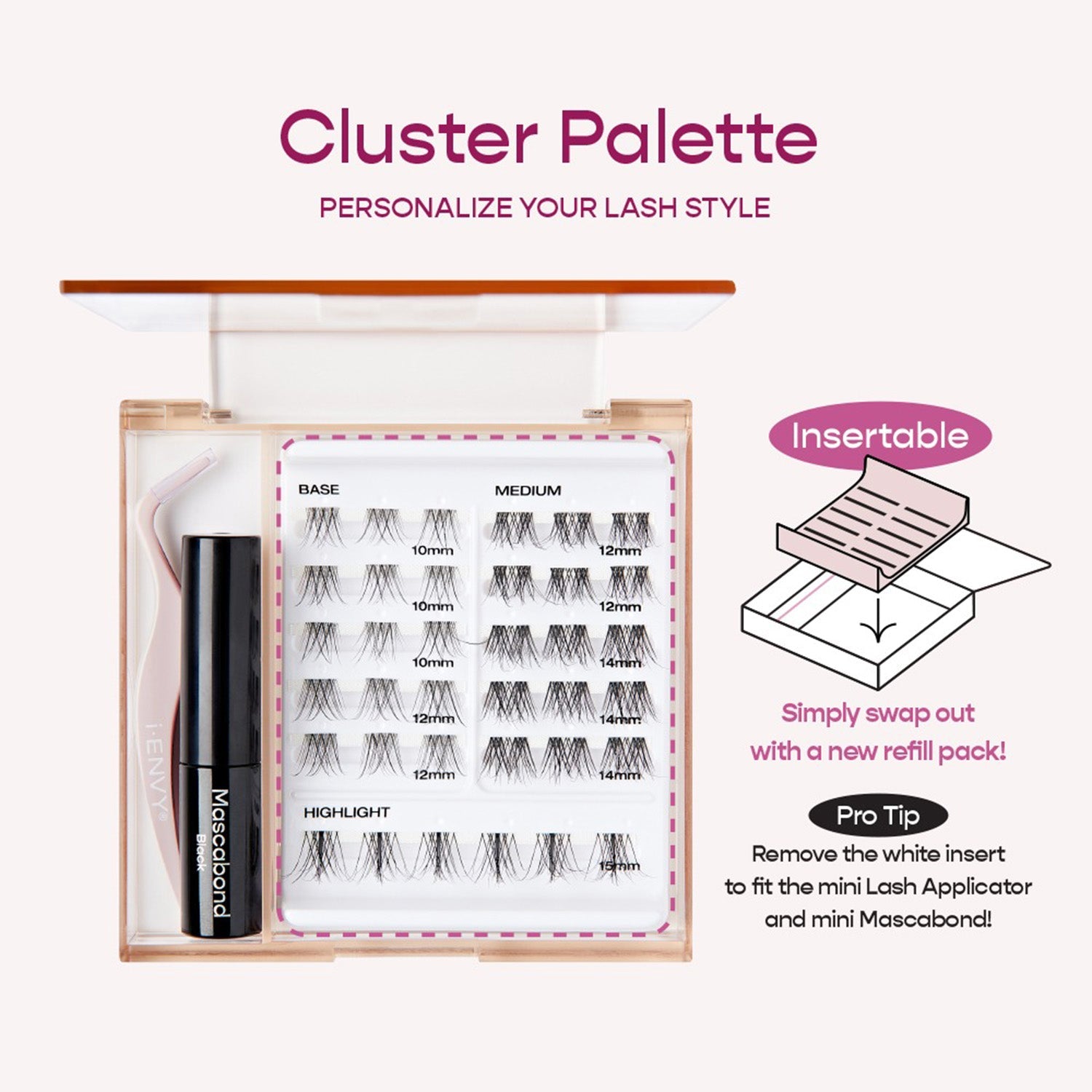 Eye Candy Wimpern Posy Doppelpack – Voluminös, Crisscross Fasern, Vegan & Wiederverwendbar
