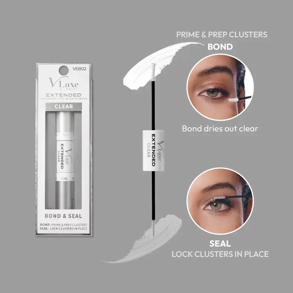 i Envy Vluxe Extended Bond & Seal Clear Natural Lash 0.15oz/4.5g - ikatehouse