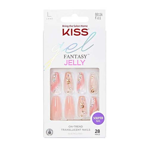 Kiss Gel Fantasy Jelly 28 Nails - ikatehouse