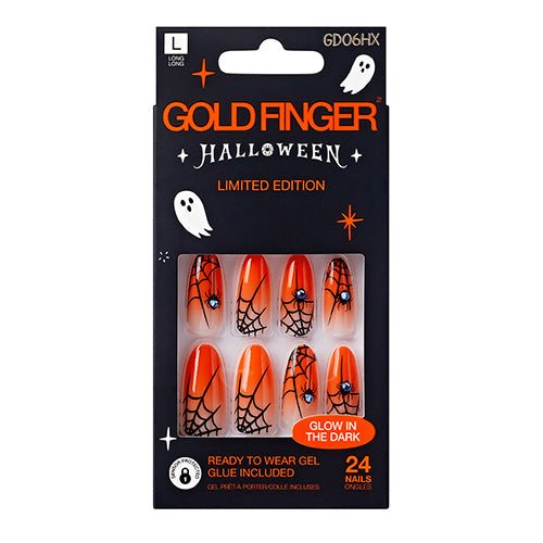 Kiss Gold Finger Halloween Limited Edition 24 Nails - ikatehouse