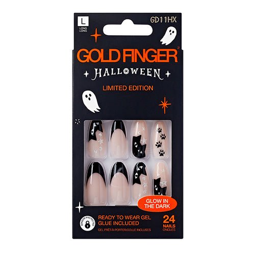 Kiss Gold Finger Halloween Limited Edition 24 Nails - ikatehouse