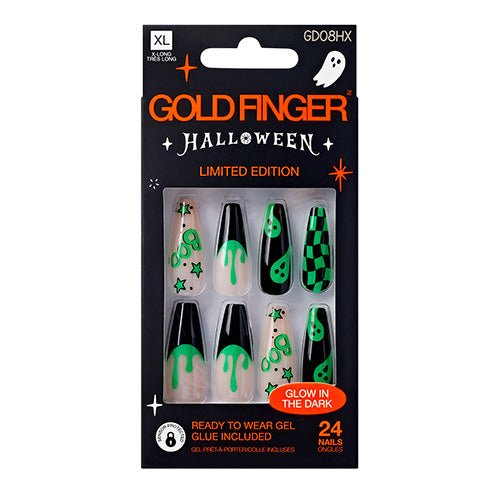 Kiss Gold Finger Halloween Limited Edition 24 Nails - ikatehouse