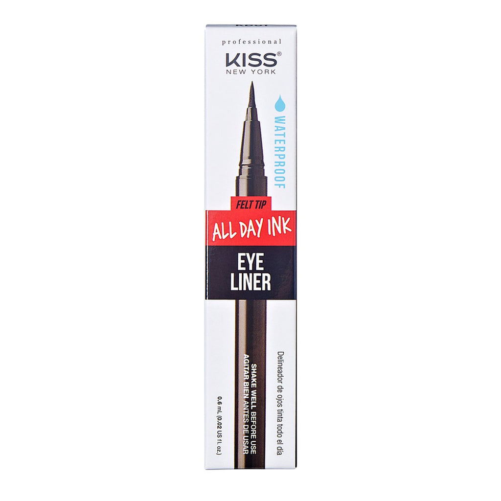 Kiss Professional All Day Ink Eyeliner 0.02oz/ 0.6ml - ikatehouse