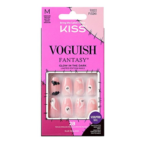 Kiss Voguish Fantasy Glow In The Dark 28 Nails - ikatehouse