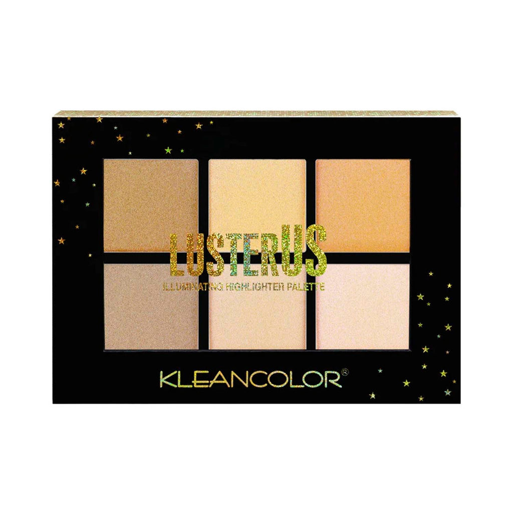 KleanColor Luster US Glow Highlighter Palette 6 colors - ikatehouse