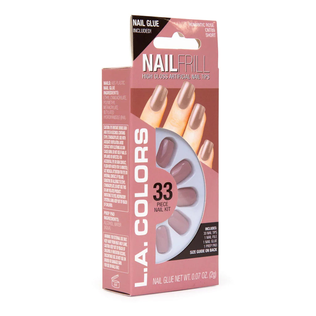 La Color Nail Frill High Gloss Nail Tip Kit 33 Nails - ikatehouse