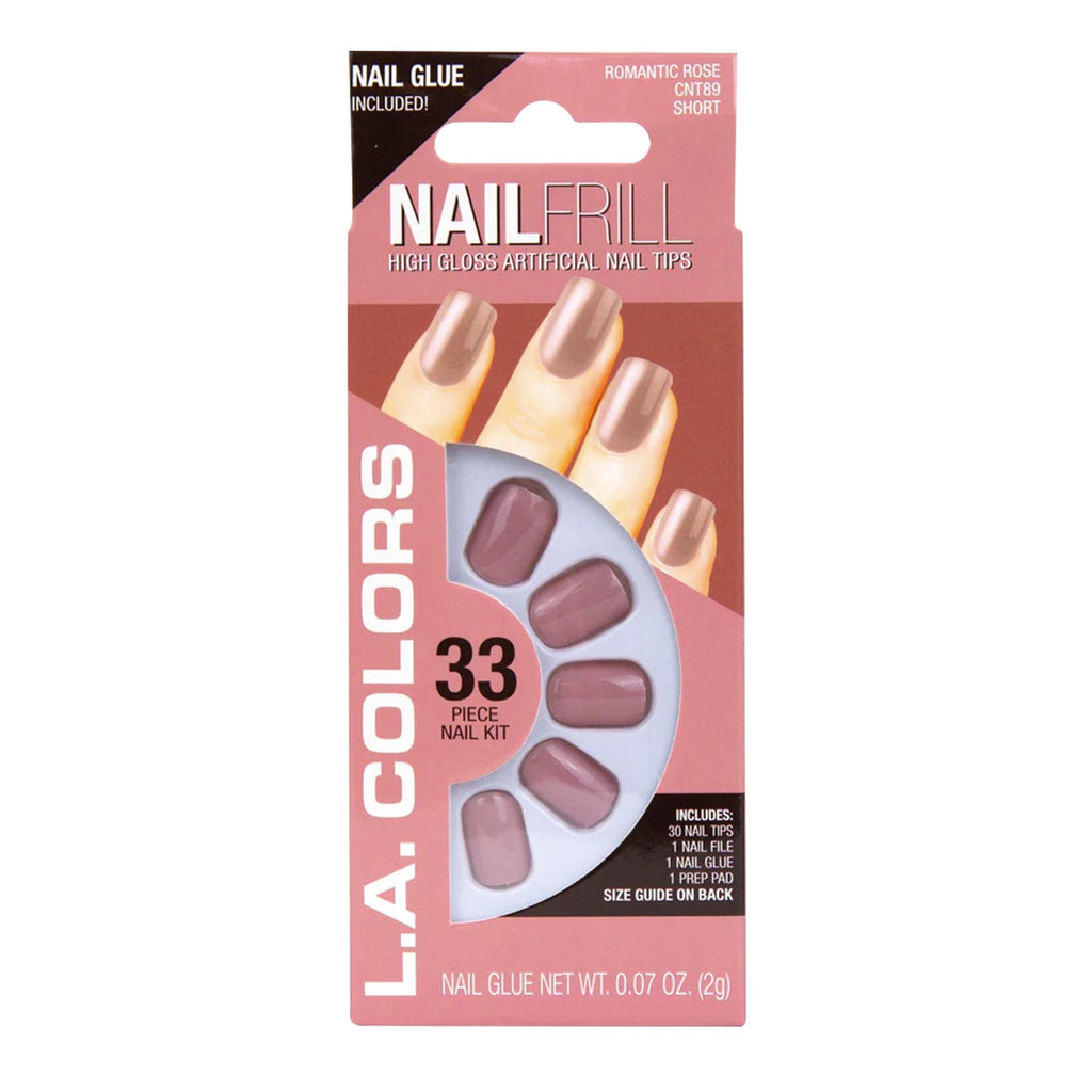 La Color Nail Frill High Gloss Nail Tip Kit 33 Nails - ikatehouse