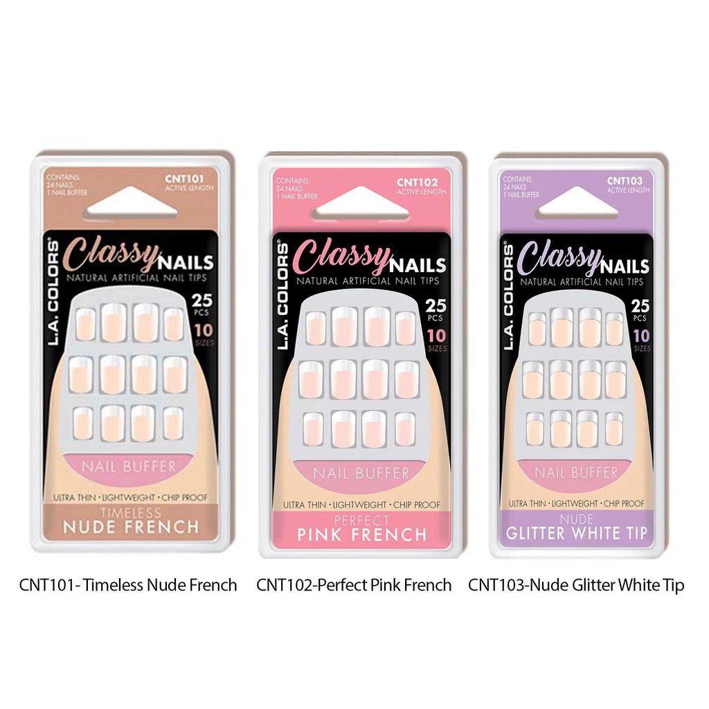 La Colors Classy Nails Artificial Nails 25 Nails - ikatehouse