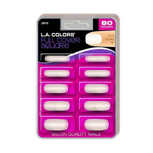 La Colors French Overlap Nail Tips 80ct - ikatehouse