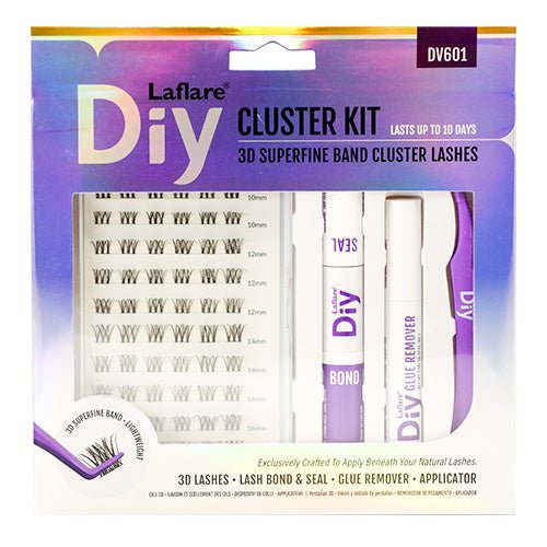 Laflare 3D Superfine Band Cluster Lashes Cluster Kit - ikatehouse