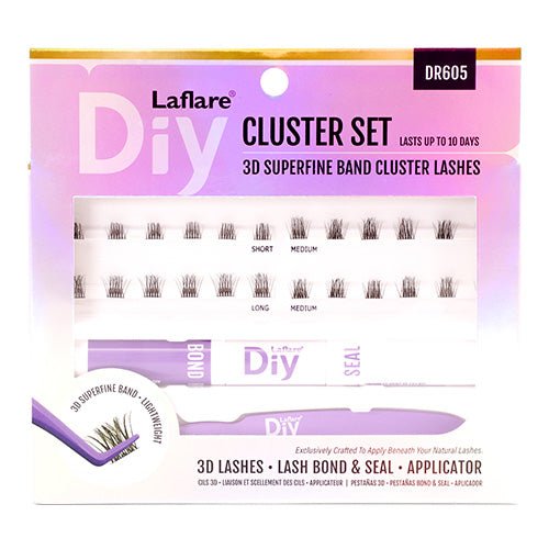 Laflare 3D Superfine Band Cluster Lashes Cluster Set - ikatehouse