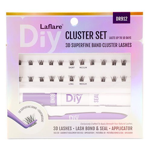 Laflare 3D Superfine Band Cluster Lashes Cluster Set - ikatehouse