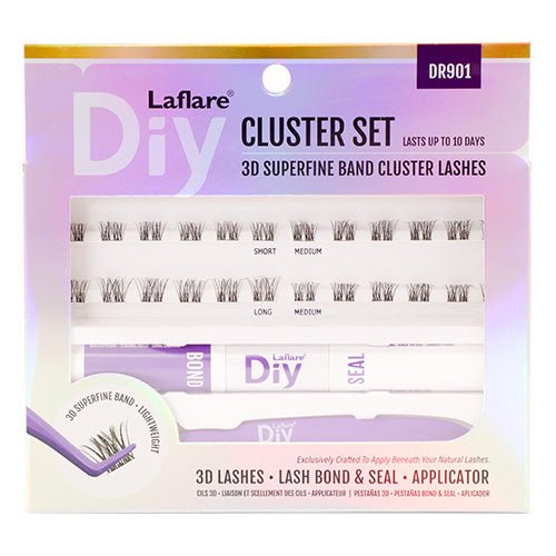 Laflare 3D Superfine Band Cluster Lashes Cluster Set - ikatehouse