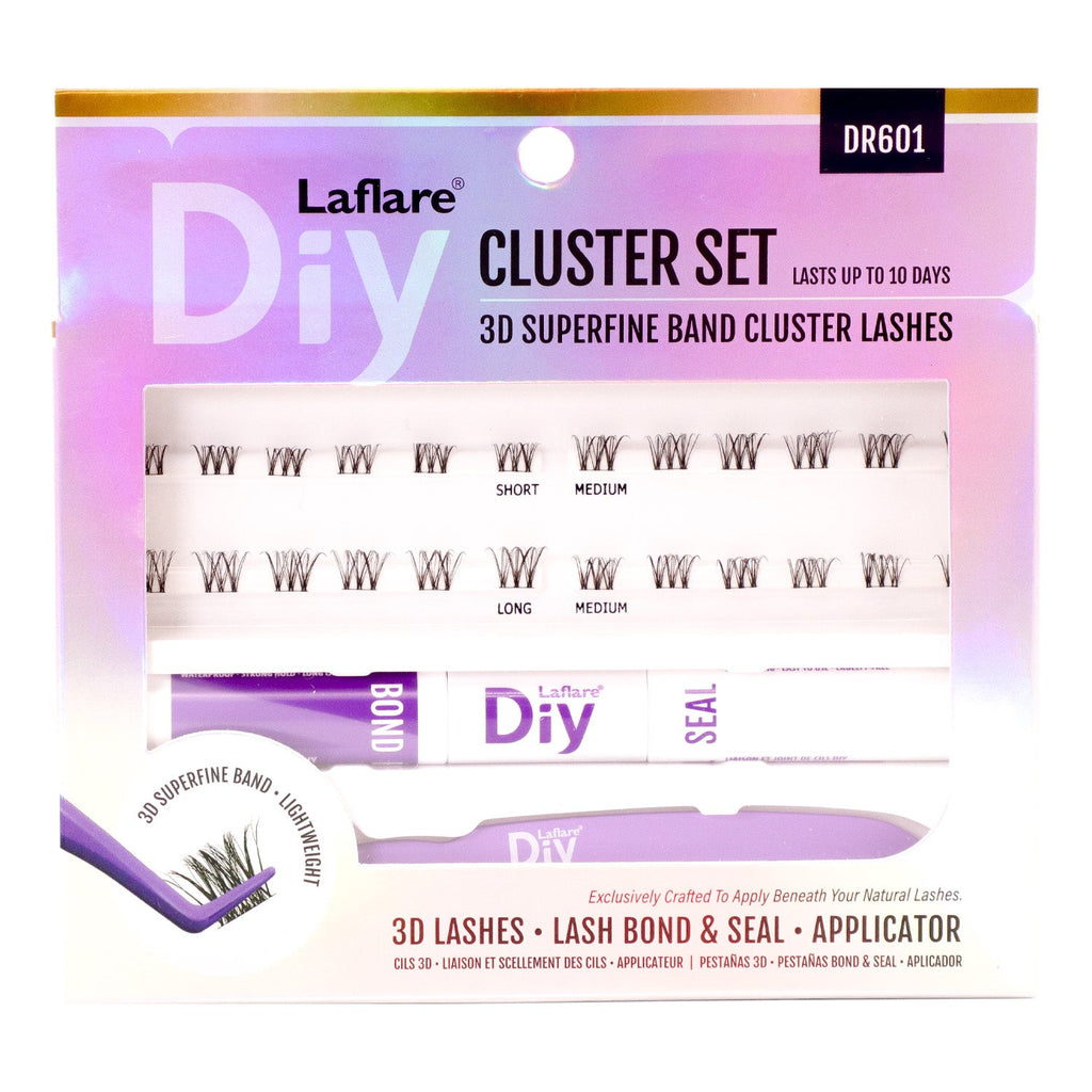 Laflare 3D Superfine Band Cluster Lashes Cluster Set - ikatehouse