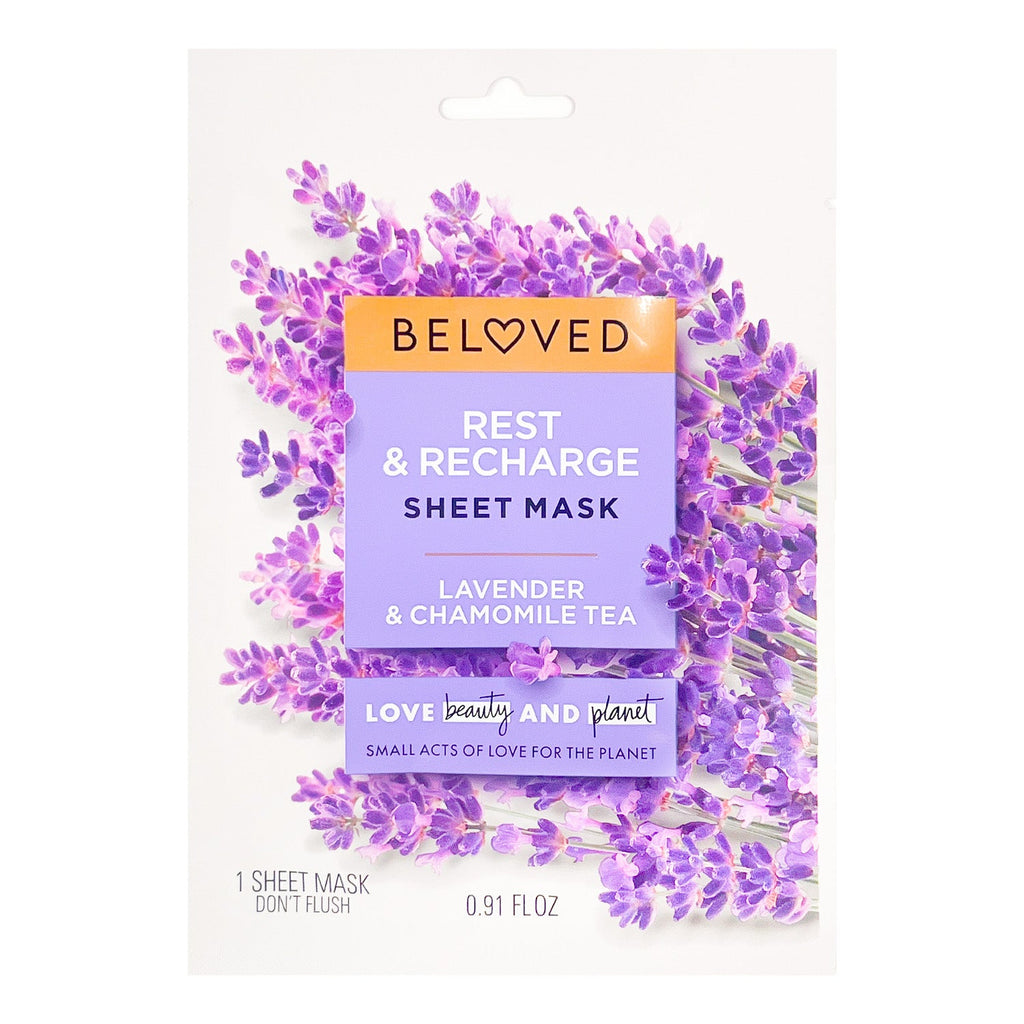 Love Beauty & Planet Rest & Recharge Sheet Mask 0.91oz - ikatehouse