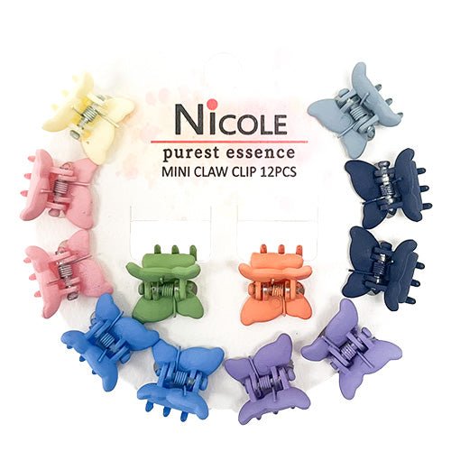 Mini Butterfly Hair Clip 12pcs - ikatehouse