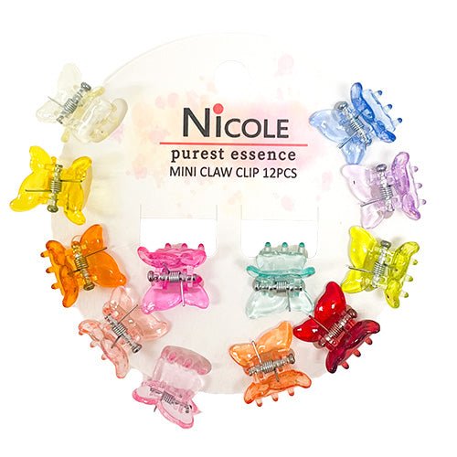 Mini Butterfly Hair Clip 12pcs - ikatehouse