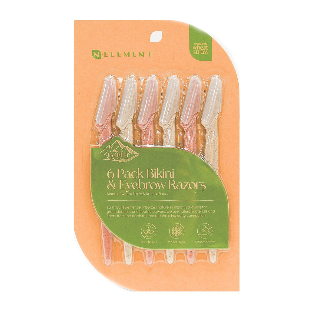 N Element Wheat Bikini & Eyebrow Razors 6pcs - ikatehouse