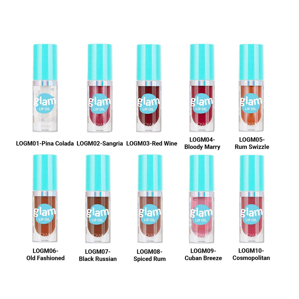 Nicka K New York Glam Lip Oil 0.54oz/16ml - ikatehouse