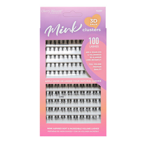 Cherry Blossom 3D Effects Mink Cluster Eyelash 100pcs – ikatehouse