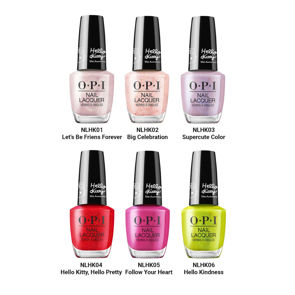 OPI Hello Kitty Nail Lacquer Collection 15ml/ 0.5oz - ikatehouse