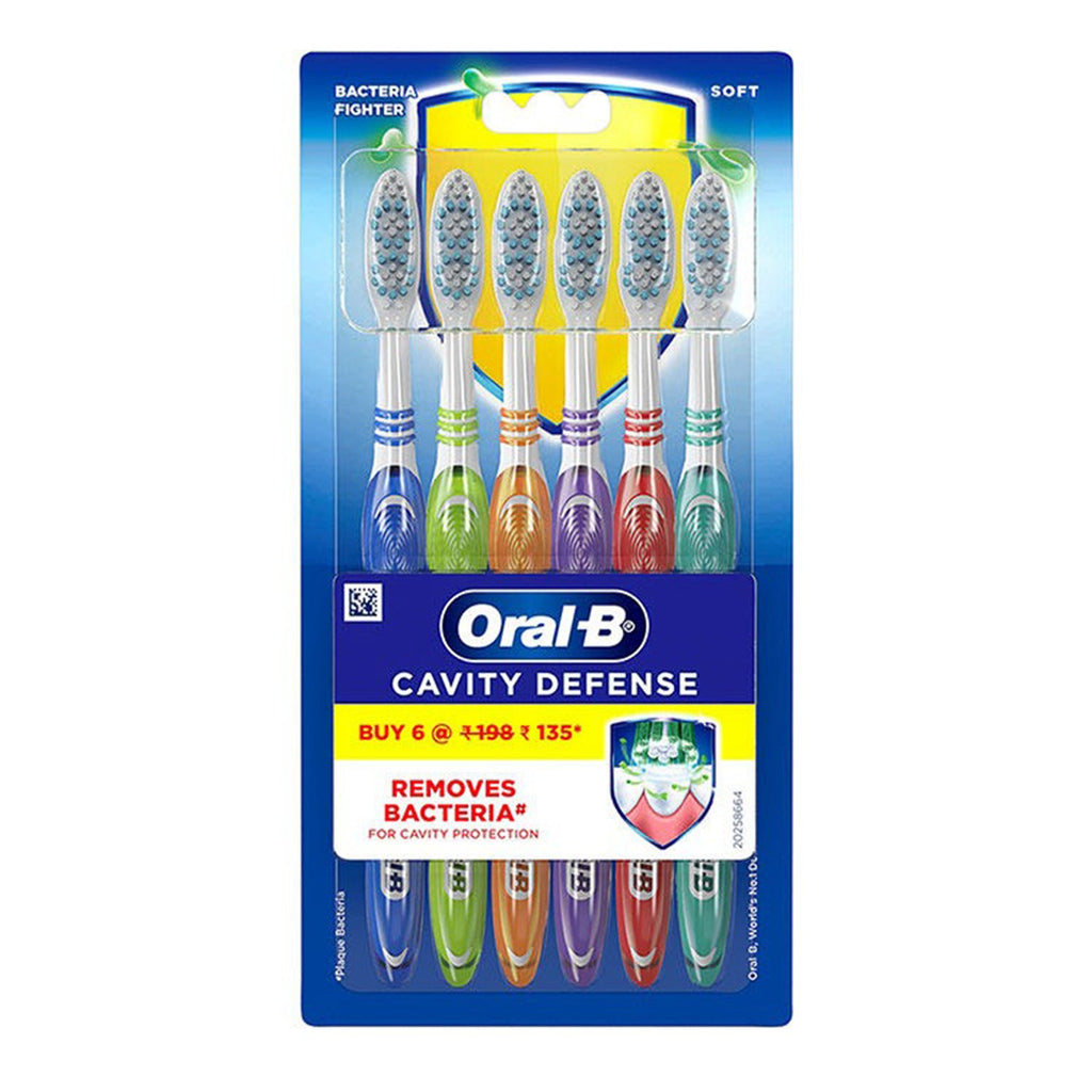 Oral - B Cavity Defense Removes Bacteria Toothbrush 6pk - ikatehouse