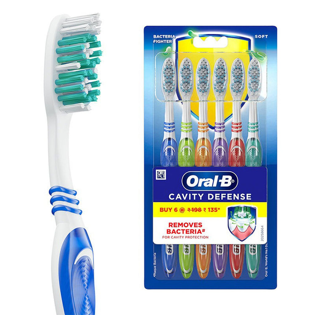 Oral - B Cavity Defense Removes Bacteria Toothbrush 6pk - ikatehouse