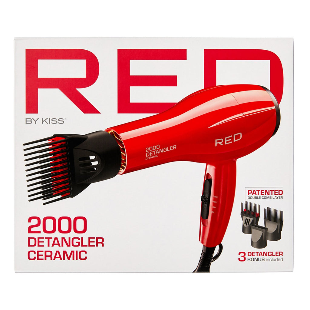 Red by Kiss 2000 Detangler Ceramic Dryer - ikatehouse