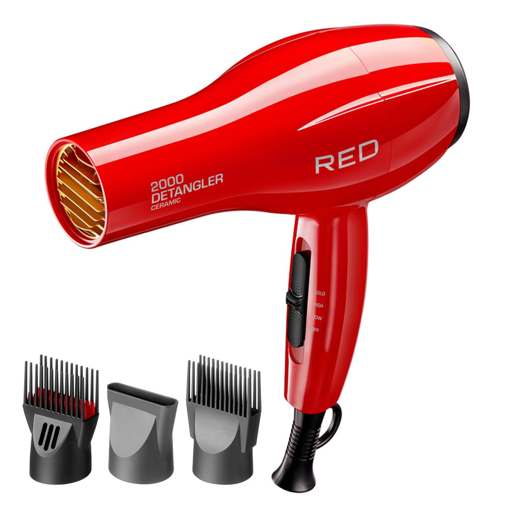 Red by Kiss 2000 Detangler Ceramic Dryer - ikatehouse