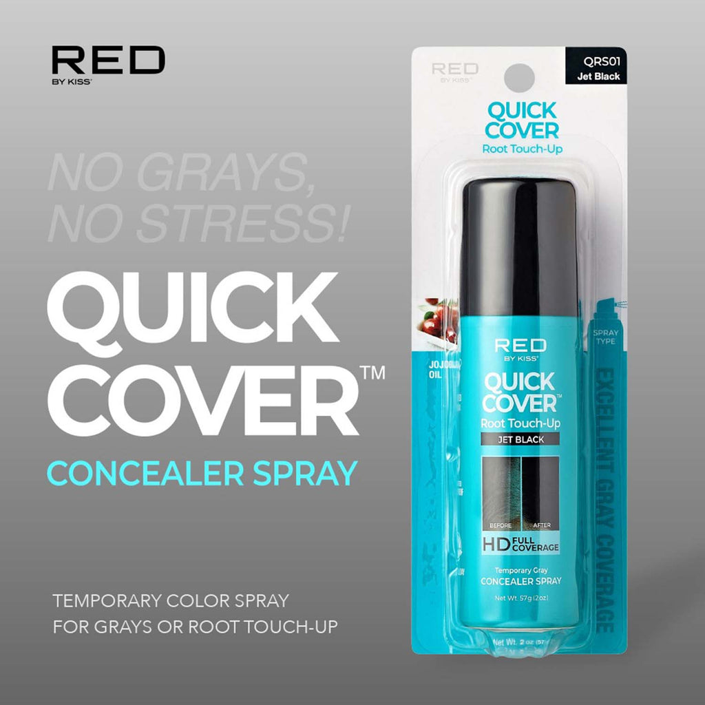 Red By Kiss Quickcover Root Touch - Up Concealer Spray 2oz/57g - ikatehouse