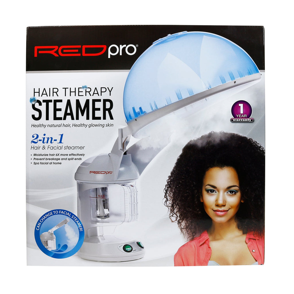 Red Pro Hair Therapy Steamer 2 in 1 Hair and Facial Steamer - ikatehouse