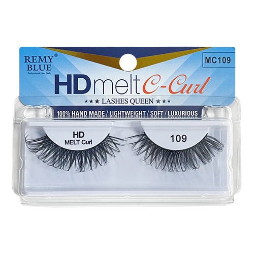 Remy Blue HD Melt Eyelashes C-Curl - ikatehouse