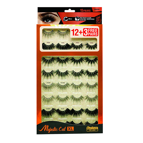 Ebin New York Cattitude 3D Eyelashes 15 Pairs – ikatehouse