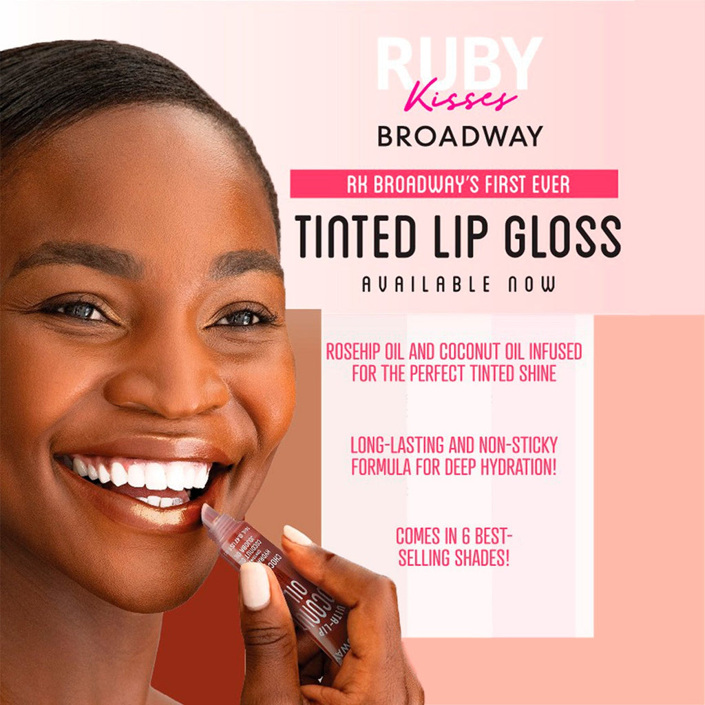 Ruby Kisses Broadway Vita Lip Coconut Oil Tint Lip Gloss 0.47oz/14ml - ikatehouse